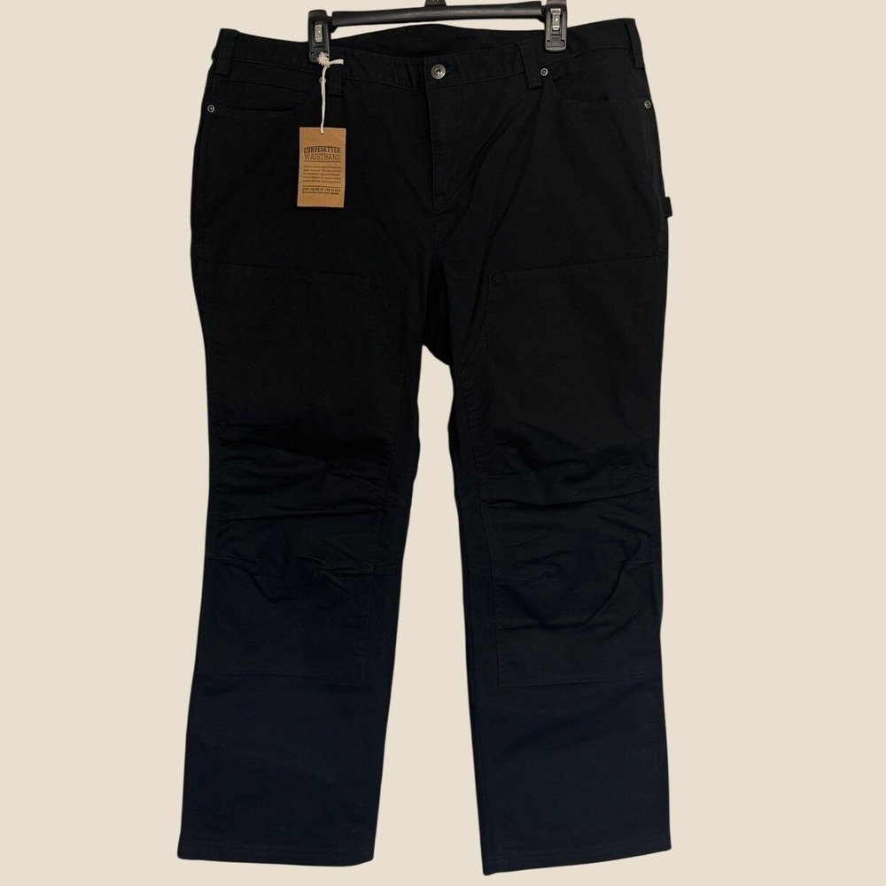 Duluth Trading New 18x31‎ DuluthFlex Fire Hose Work Pants in Black 7 Pockets